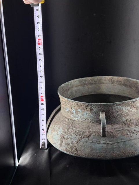古玩銅器青銅釜真品鑒賞圖