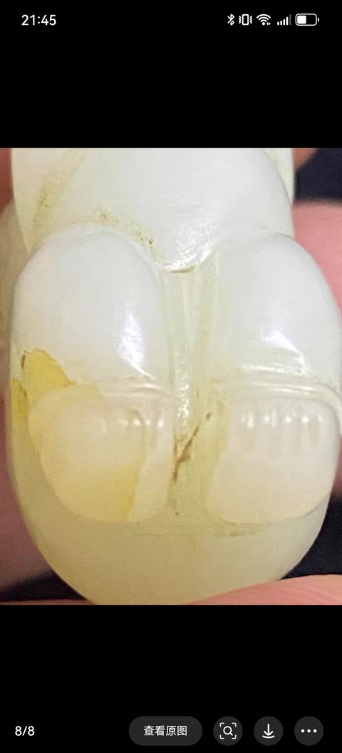 古玩玉器玉童子真品鑒賞圖