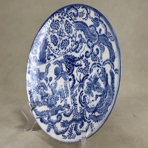 古玩陶瓷青花盤真品鑒賞圖