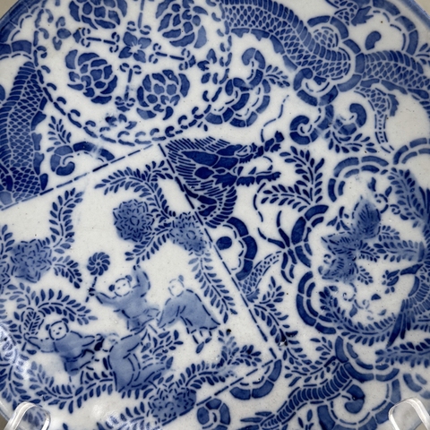 古玩陶瓷青花盤真品鑒賞圖