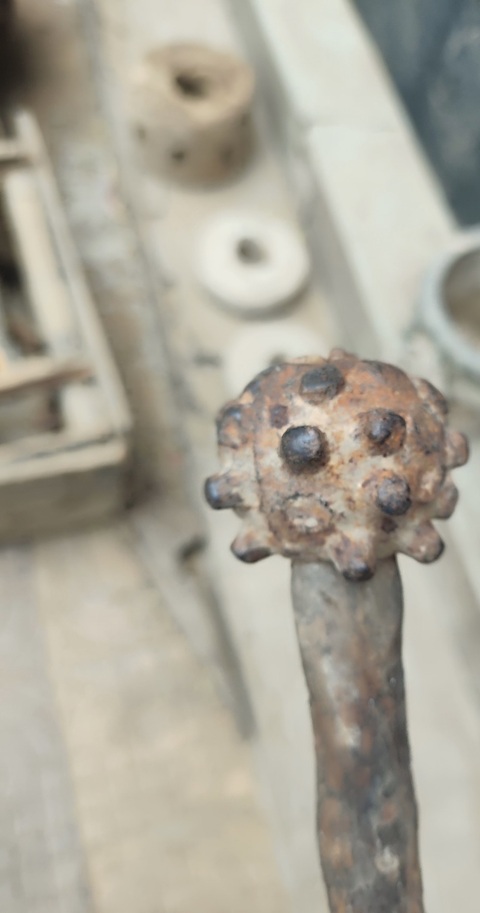 古玩銅器錘頭兵器真品鑒賞圖