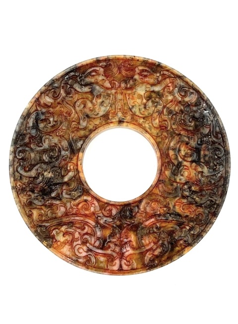 古玩玉器戰國玉璧真品鑒賞圖