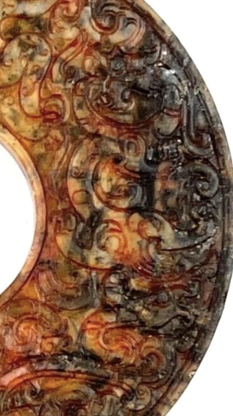 古玩玉器戰國玉璧真品鑒賞圖
