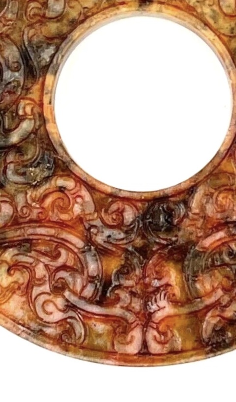 古玩玉器戰國玉璧真品鑒賞圖