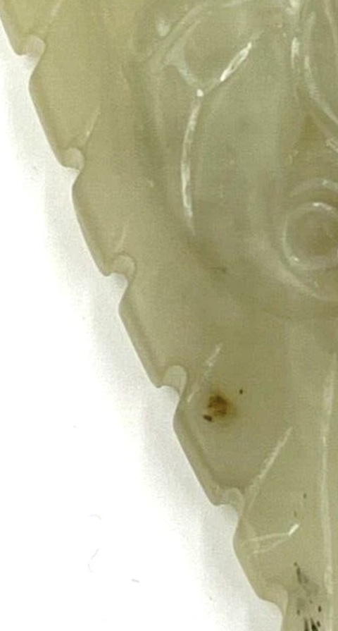 古玩玉器和田山料葉子掛了真品鑒賞圖
