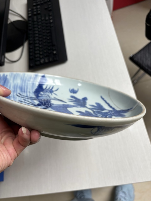 古玩陶瓷福祿壽青花盤拍賣,當前價格999元