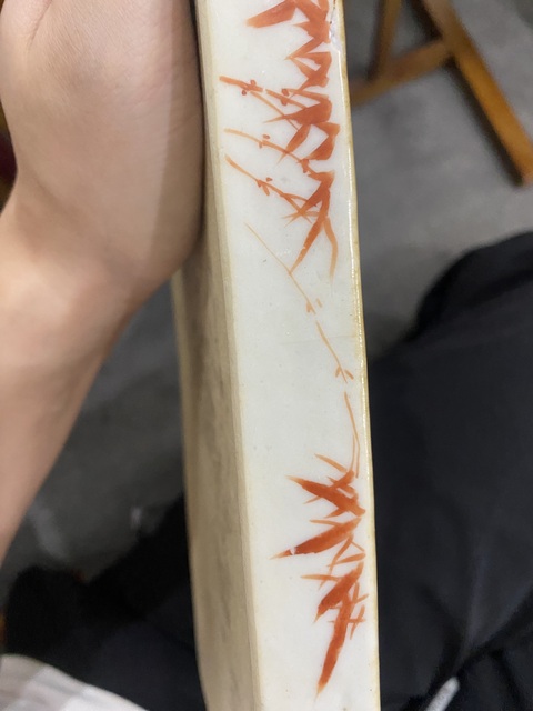 古玩陶瓷人物紋粉彩格盤真品鑒賞圖