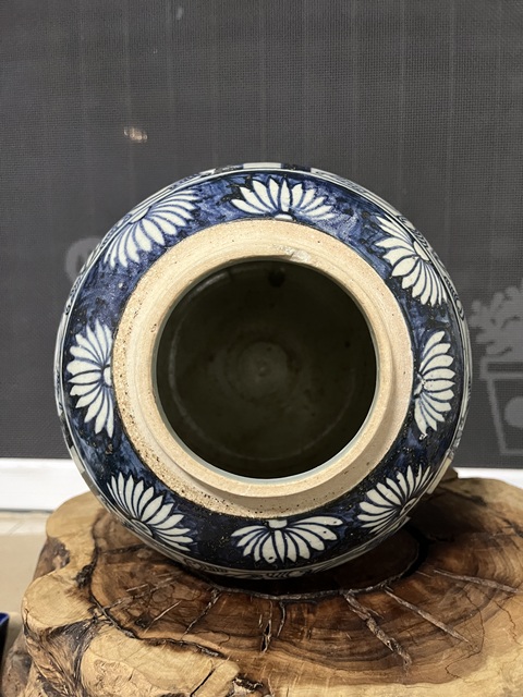 古玩陶瓷福在眼前囍字紋罐真品鑒賞圖