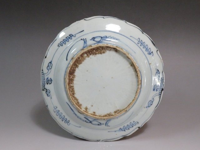古玩陶瓷雙鹿紋青花盤真品鑒賞圖