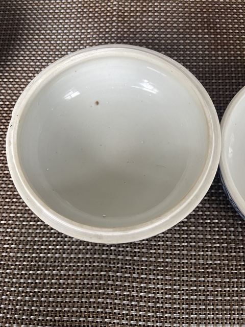 古玩陶瓷花鳥紋青花蓋盒真品鑒賞圖