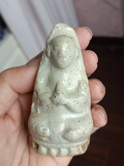 古玩陶瓷青白釉人物造像拍賣,當前價格888元