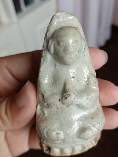 古玩陶瓷青白釉人物造像拍賣,當前價格888元