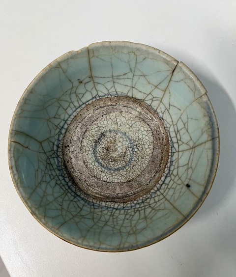 古玩陶瓷晚明青花碗真品鑒賞圖