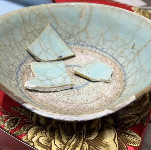 古玩陶瓷晚明青花碗真品鑒賞圖