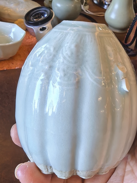 古玩陶瓷青白釉執壺真品鑒賞圖