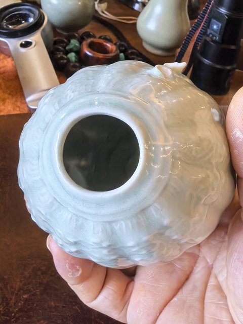 古玩陶瓷青白釉執壺真品鑒賞圖
