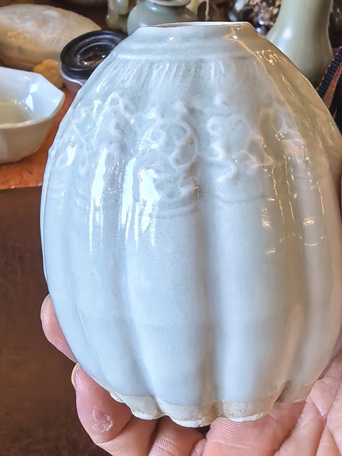 古玩陶瓷青白釉執壺真品鑒賞圖