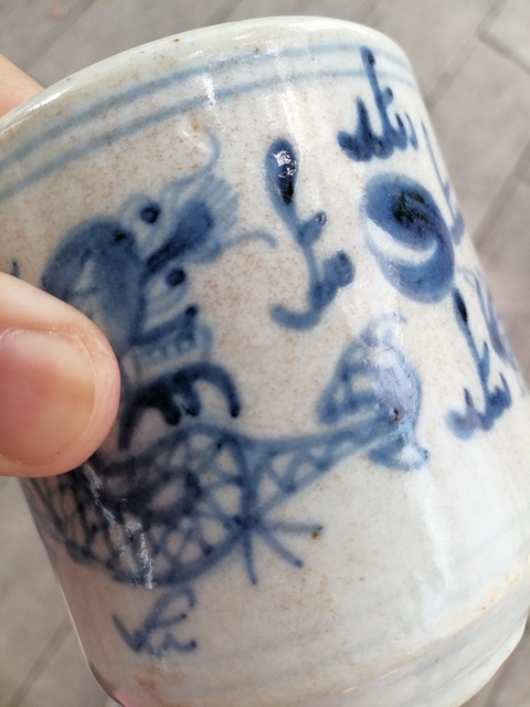古玩陶瓷青花龍紋香爐真品鑒賞圖