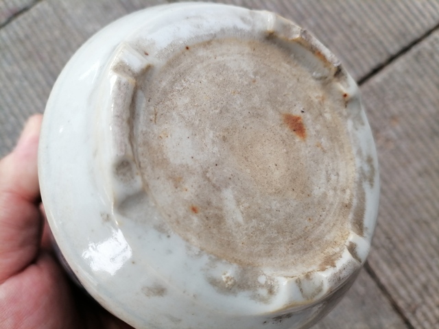 古玩陶瓷青花龍紋香爐真品鑒賞圖