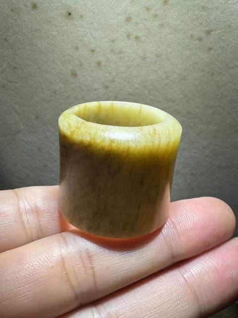 古玩玉器扳指真品鑒賞圖