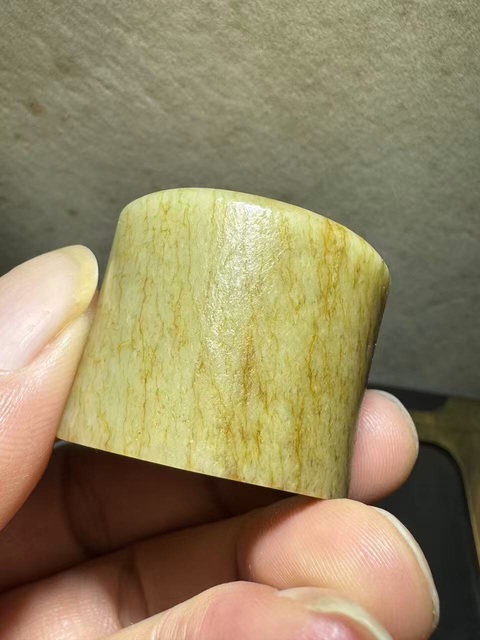 古玩玉器扳指真品鑒賞圖