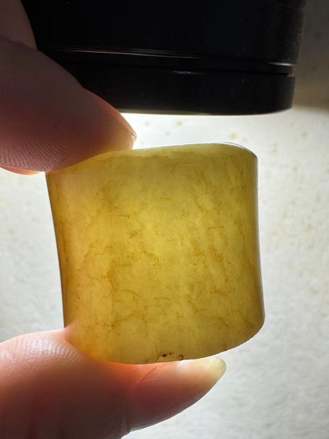 古玩玉器扳指真品鑒賞圖
