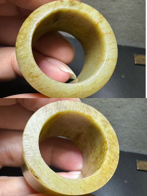 古玩玉器扳指真品鑒賞圖