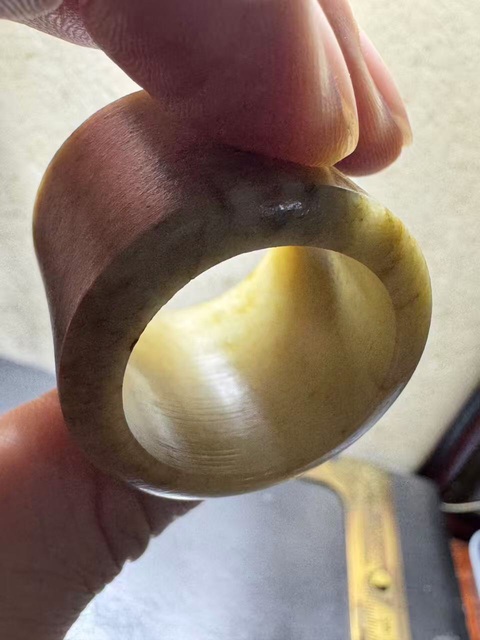 古玩玉器扳指真品鑒賞圖