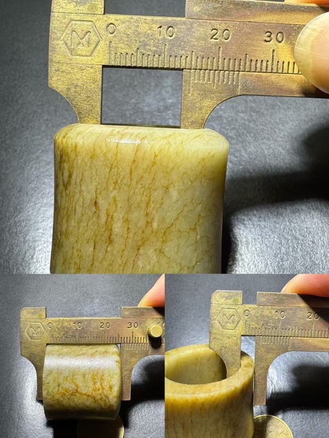 古玩玉器扳指真品鑒賞圖