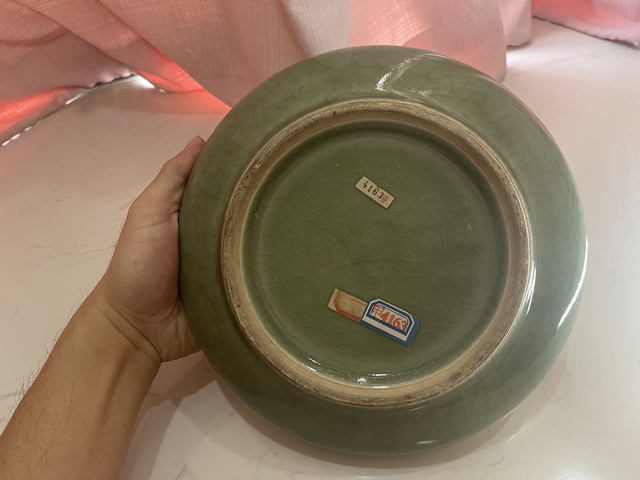 古玩陶瓷綠哥釉洗真品鑒賞圖