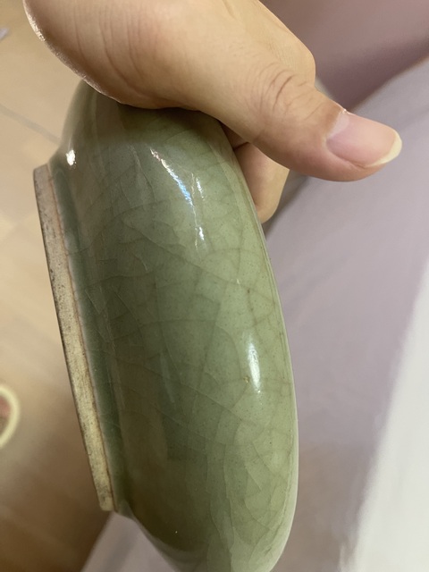 古玩陶瓷綠哥釉洗真品鑒賞圖
