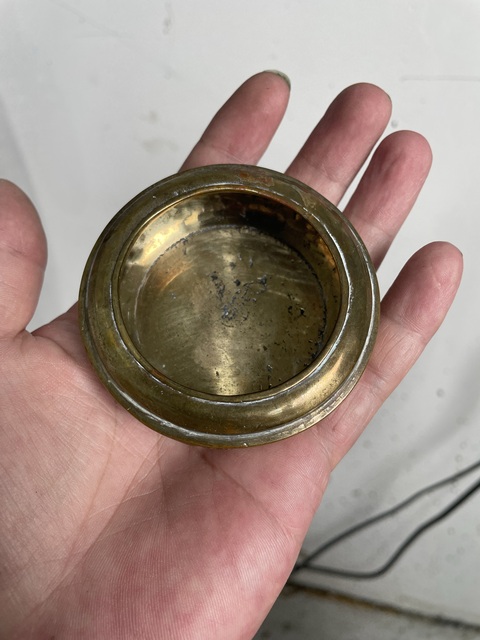 古玩銅器銅香盒真品鑒賞圖