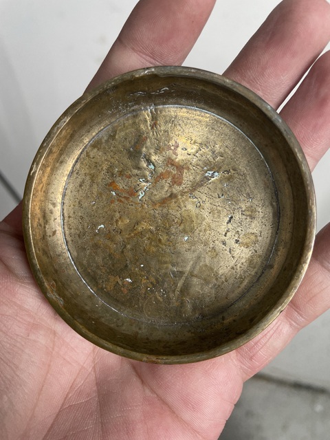 古玩銅器銅香盒真品鑒賞圖