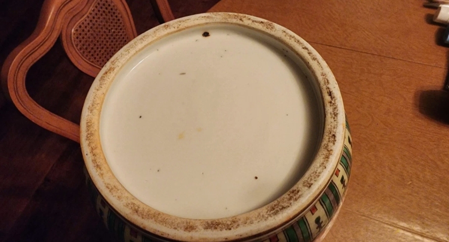 古玩陶瓷五彩花鳥紋棒槌瓶真品鑒賞圖