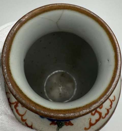 古玩陶瓷青花五彩龍紋瓶真品鑒賞圖