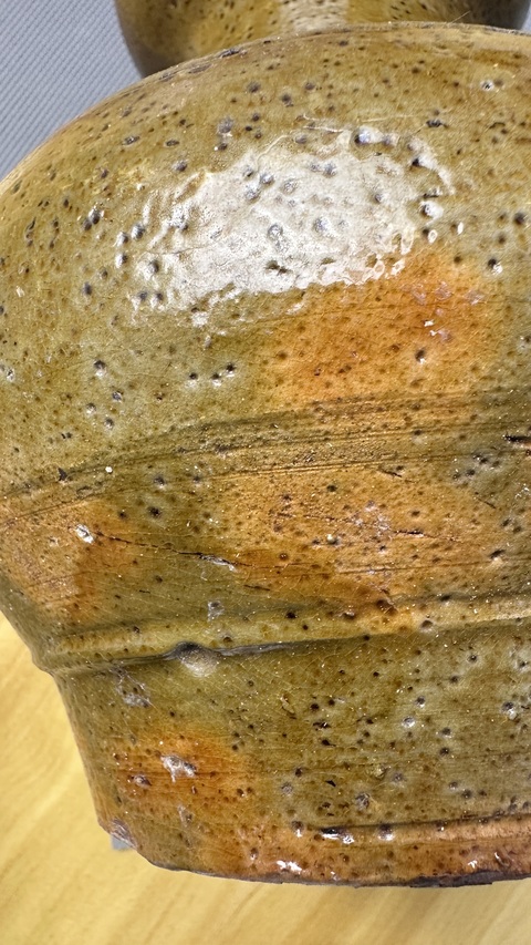 古玩陶瓷綠釉盤口壺真品鑒賞圖