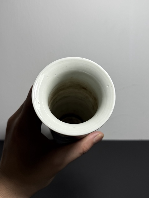 古玩陶瓷青花冰梅圖箭筒真品鑒賞圖