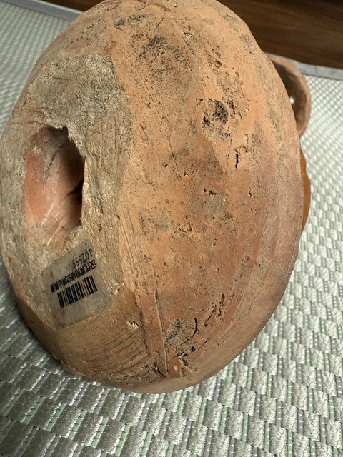 古玩陶瓷紅陶黃釉博山爐真品鑒賞圖