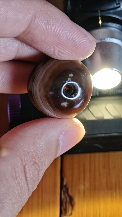 古玩玉器老瑪瑙珠真品鑒賞圖