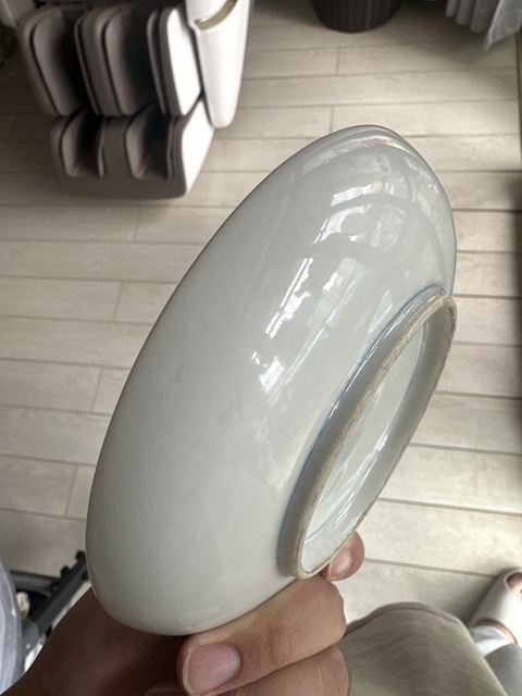 古玩陶瓷青花山水紋臥盤（日本瓷）真品鑒賞圖