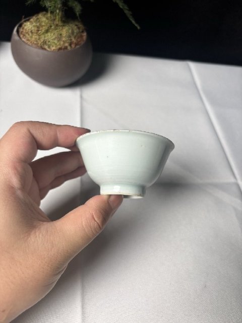 古玩陶瓷白釉杯真品鑒賞圖
