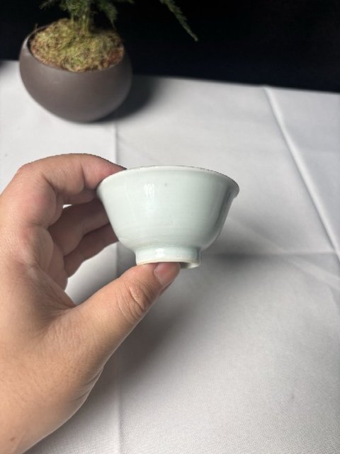 古玩陶瓷白釉杯真品鑒賞圖
