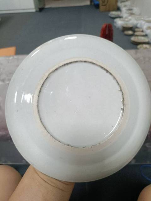 古玩陶瓷人物廣彩賞盤(pán)真品鑒賞圖