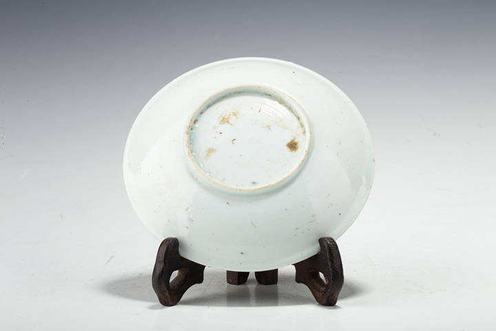 古玩陶瓷民國·釉下彩花鳥紋小盤真品鑒賞圖