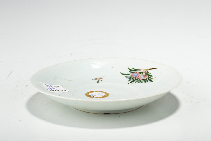古玩陶瓷民國·釉下彩花鳥紋小盤真品鑒賞圖