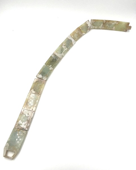 古玩玉器仿古做舊玉帶飾真品鑒賞圖