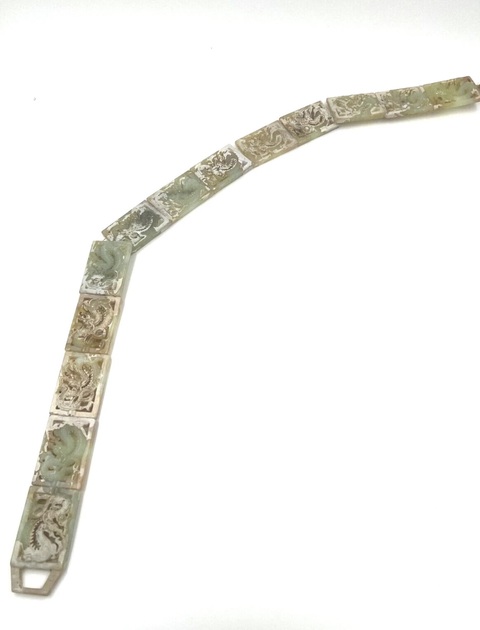 古玩玉器仿古做舊玉帶飾真品鑒賞圖