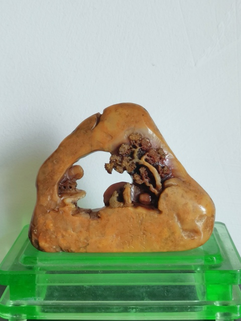 古玩雜項壽山石山子擺件真品鑒賞圖