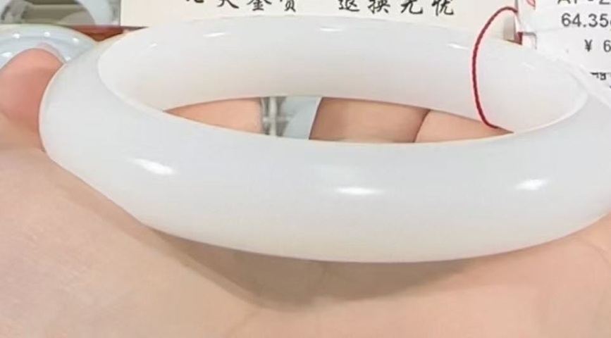 古玩玉器白玉鐲真品鑒賞圖