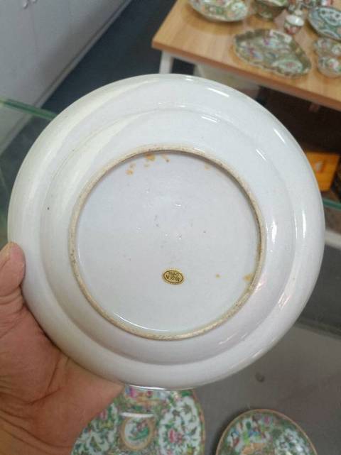 古玩陶瓷仕女人物賞盤真品鑒賞圖